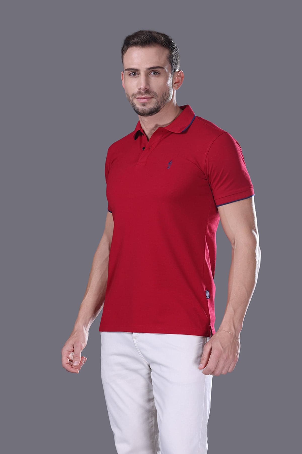 Áo Polo Nam Jockey cotton CVC thêu logo Full Boy - 1314 - 4