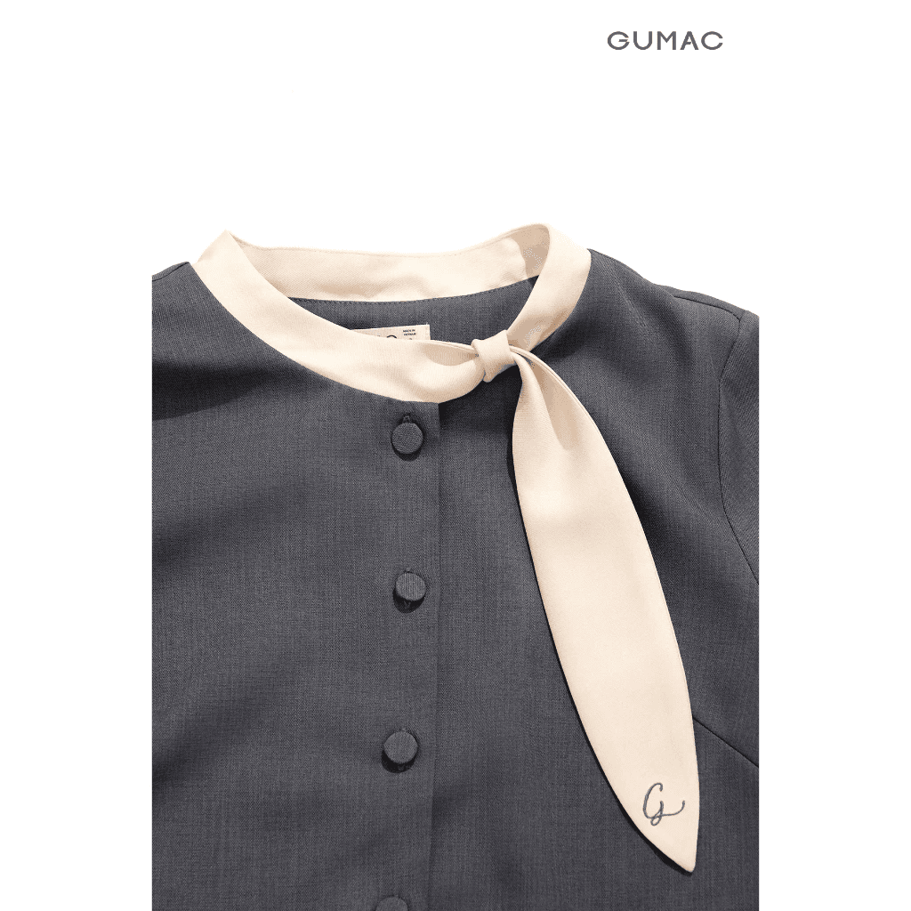 Áo kiểu GUMAC thêu cổ LAF0913 - 4