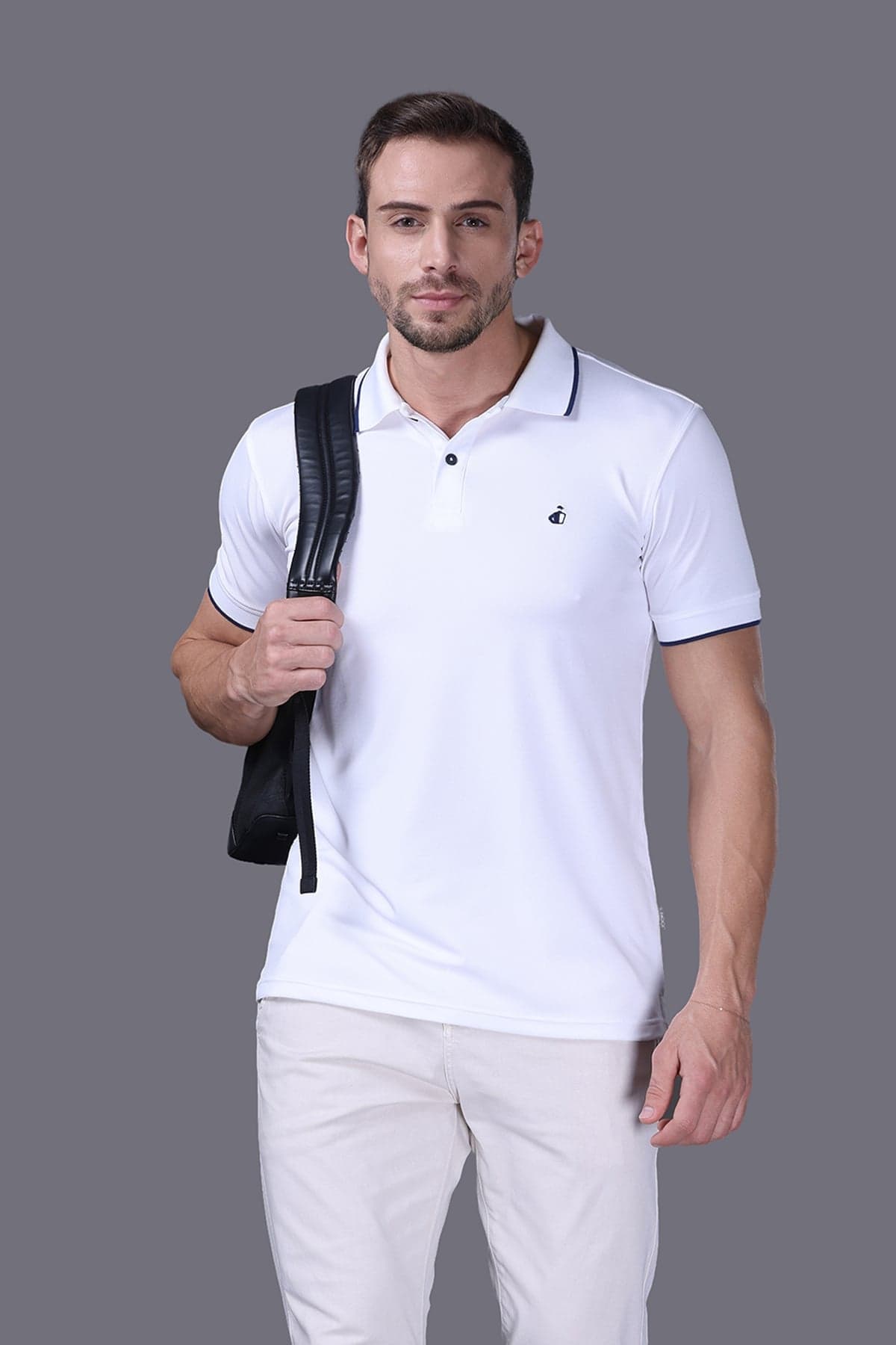 Áo Polo Nam Jockey poly quickdry thêu logo Half Boy - J1313 - 3