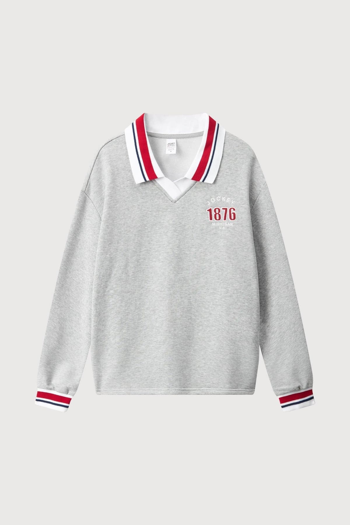 Áo Sweater nữ phối bo cổ Jockey Cotton CVC - J4096 - 2